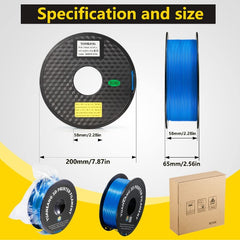 PLA 3D Printer Filament Black PLA Filament 1.75mm Dimensional Accuracy +/- 0.02 mm 1 kg 2.2Lbs Spool