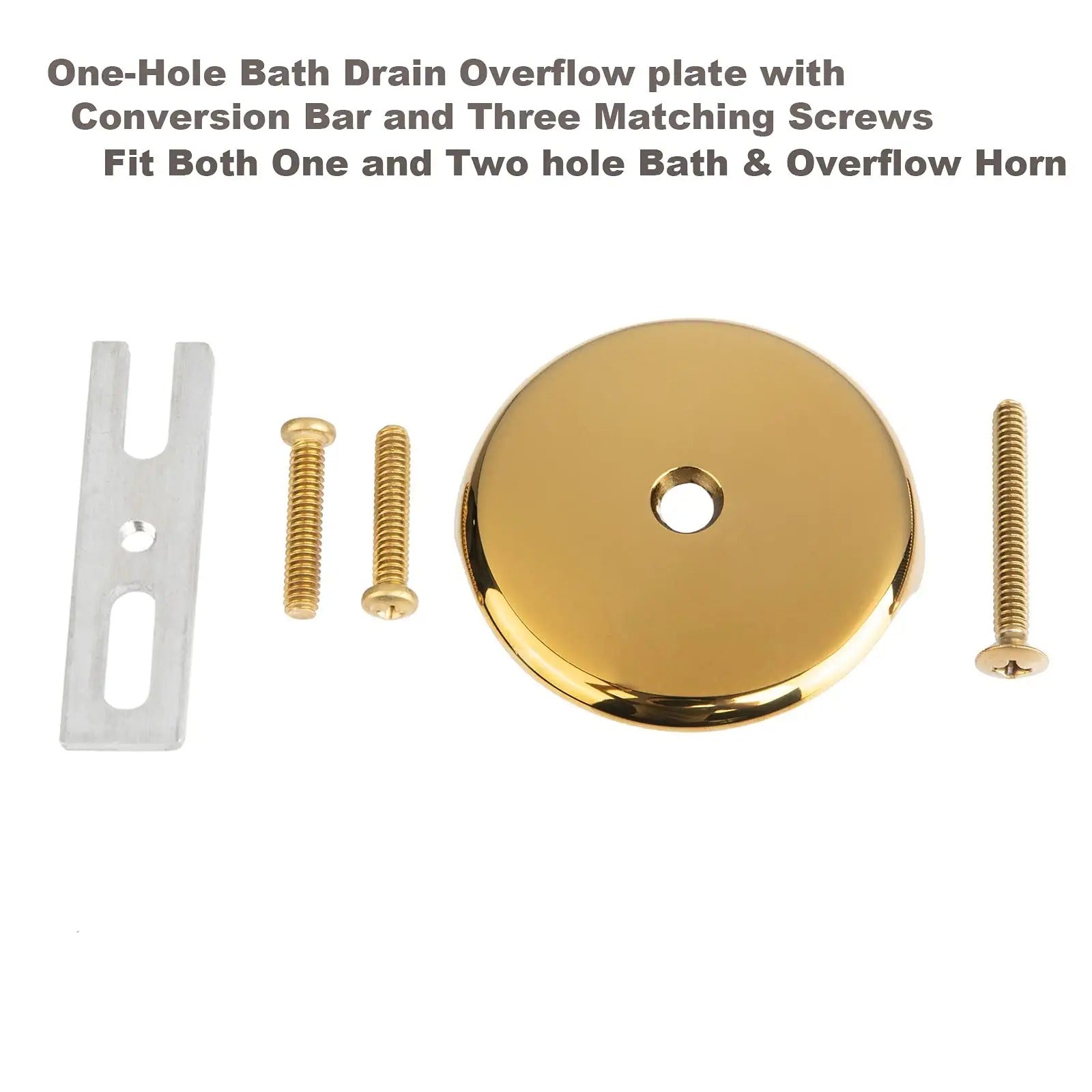 Champagne Bronze Lift & Turn Tub Trim Set with Two-Hole Overflow Faceplate  and No Putty Gasket, Bathtub Conversion Kit Assembly with Universal  Fine/Coarse Thread, No Putty Installation by Artiwell 