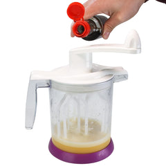 Egg Mixer Milk Frother Mixer Hand Whisk Easy Batter Mixer with Non-Slip Base Perfect for Food Whipping