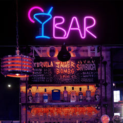 Neon Bar Sign, Bar Neon Sign for Home Bar, Bar Neon Lights Decor