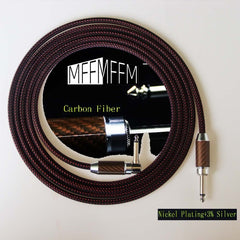 Guitar Cable 10 ft  with Carbon Fiber Casing  Amp Cord for Bass & Electric Guitar  1/4 Inch Instrument Cable