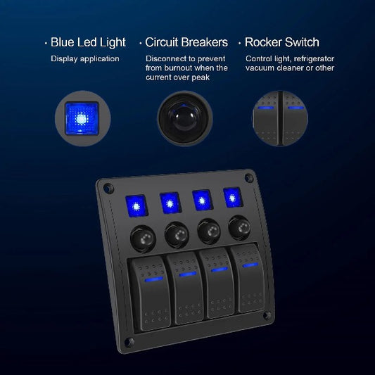 12-24V Pre-Wired Rocker Switch 