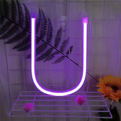 Custom Number and Letters LED Neon Light Signs for Wall Decor