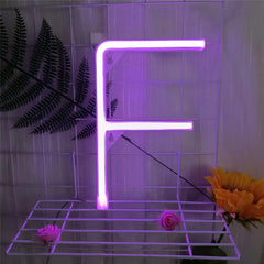 Custom Number and Letters LED Neon Light Signs for Wall Decor