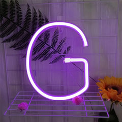 Custom Number and Letters LED Neon Light Signs for Wall Decor