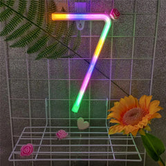 Custom Number and Letters LED Neon Light Signs for Wall Decor