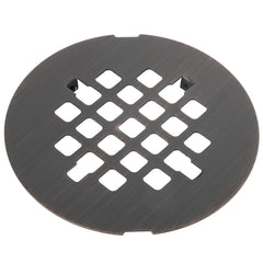 4-1/4” OD Snap-in Shower Drain Cover, Round Shower Drain Strainer Grid, Replacement Cover, Designed for Long-Lasting