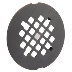 4-1/4” OD Snap-in Shower Drain Cover, Round Shower Drain Strainer Grid, Replacement Cover, Designed for Long-Lasting