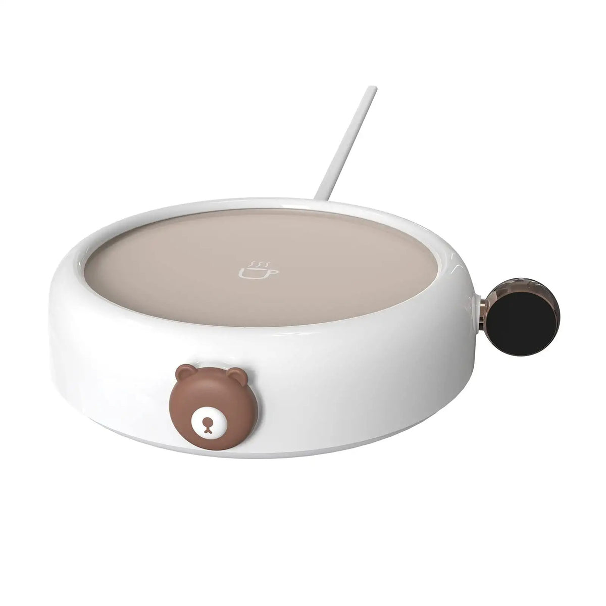 coffee warmer for desk white