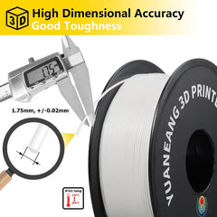 PLA 3D Printer Filament Black PLA Filament 1.75mm Dimensional Accuracy +/- 0.02 mm 1 kg 2.2Lbs Spool