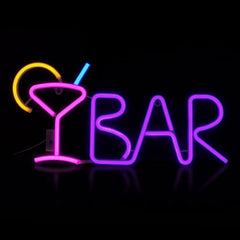 Neon Bar Sign, Bar Neon Sign for Home Bar, Bar Neon Lights Decor