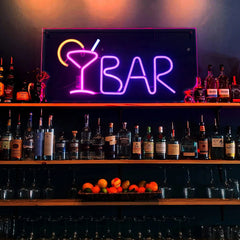 Neon Bar Sign, Bar Neon Sign for Home Bar, Bar Neon Lights Decor