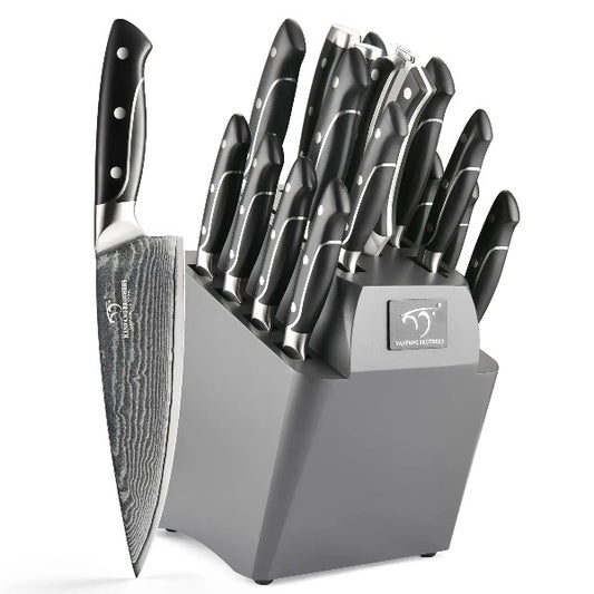 Damascus Kitchen Knife Set