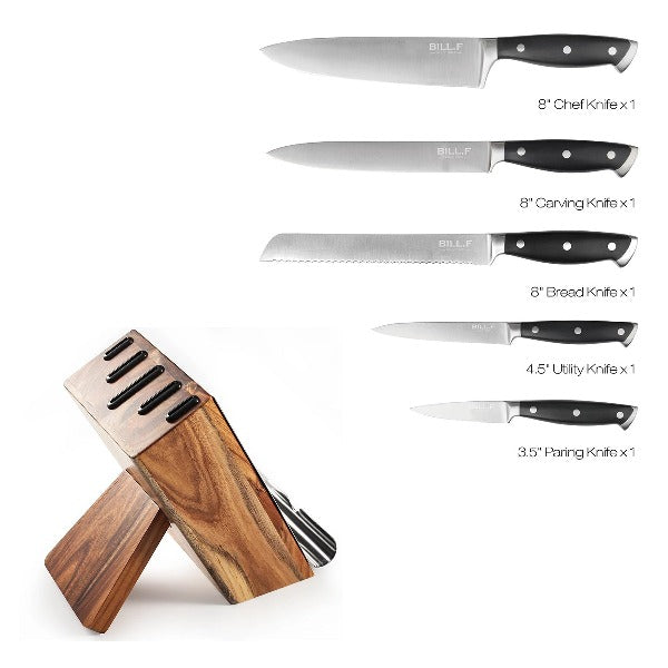 Knife Block With Tablet/Cookbook Stand