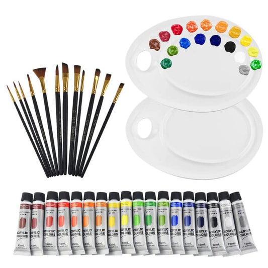 Paint Palette with Thumb Holes
