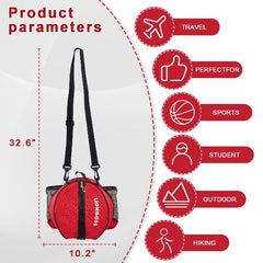 Soccer Bag Basketball Sports Backpack 29.5" Volleyball Bag Adjustable Shoulder Strap Soccer Bags for Boys